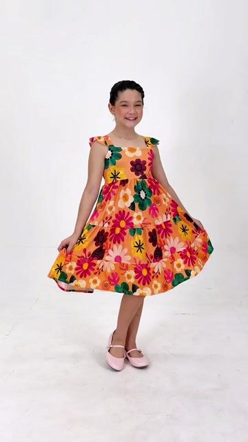 Vídeo de Vestido Canelado Premium Estampado - SARAH