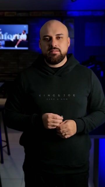 Video de Blusa Moletom King&Joe C/ Capuz Touch Preto