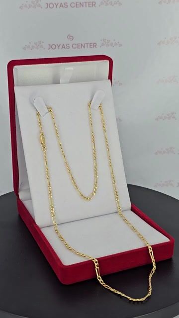 Video de Cadena Collar Oro 18k Figaro 3y1 3x1 De 60 Cm Y 6.6 Gr