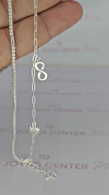 Video de Pulsera Plata 925 Infinito Piedras Corazon Love Pd - C2250