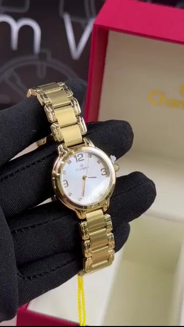 Video de Champion CN28419H 28mm - Aço dourado/Mostrador Branco