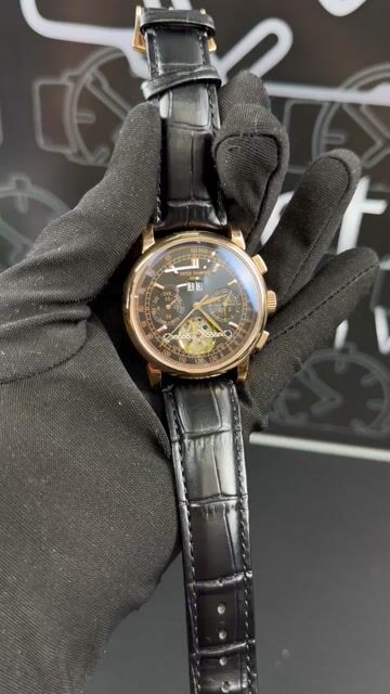 Video de Patek Philippe Tourbilion Calendar 42mm - Mostrador preto