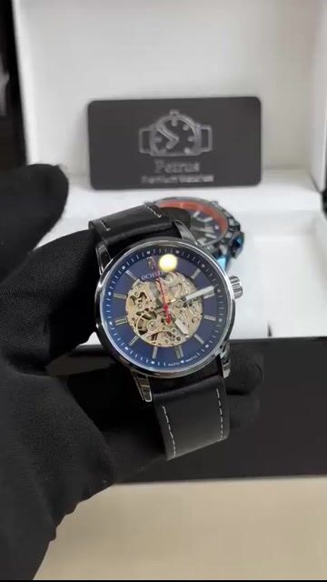 Video de Ochstin Automatic 42mm - AÇO/MOSTRADOR AZUL SKELETON - COURO
