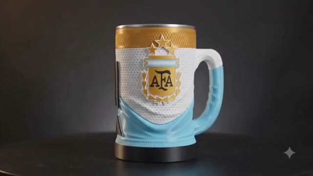 Video de Jarra Chop Vaso Selección Argentina 3D 500ml