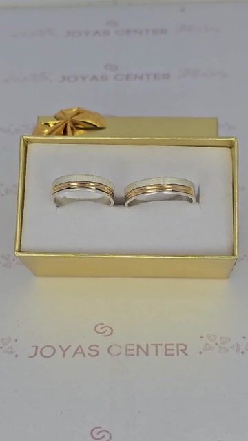 Video de Alianzas Plata Y Oro Rojo Modelo Cinta 5 Mm De Ancho C36