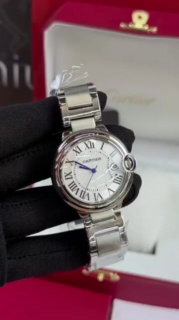 Video de Cartier Ballon bleu 36mm - AÇO/MOSTRADOR BRANCO
