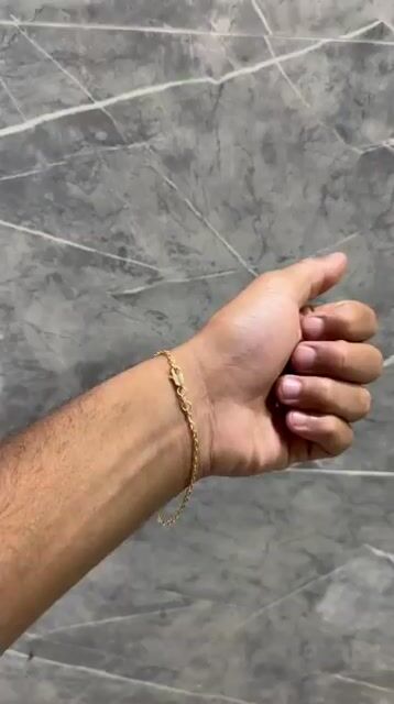 Video de Pulseira Cadeado 1 mm banhado a ouro
