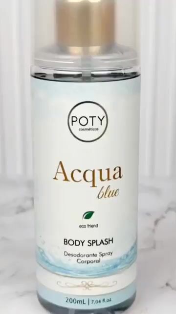 Vídeo de Body Splash Acqua Blue 200ml Poty Cosméticos