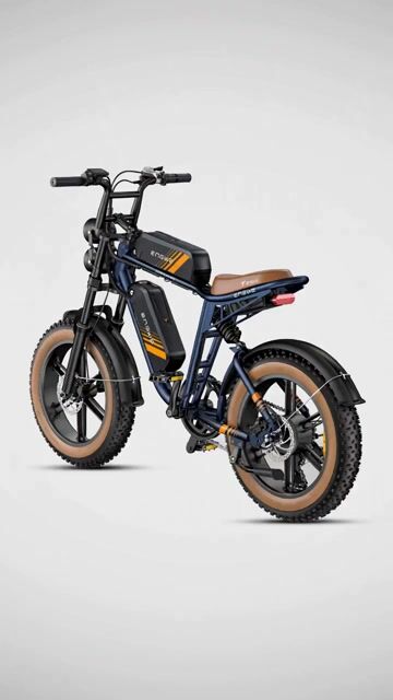 Vídeo de ENGWE M20 2.0 Dual Battery - Nova Geração da Fat Bike Café Racer com Mais Autonomia - Cor: Azul