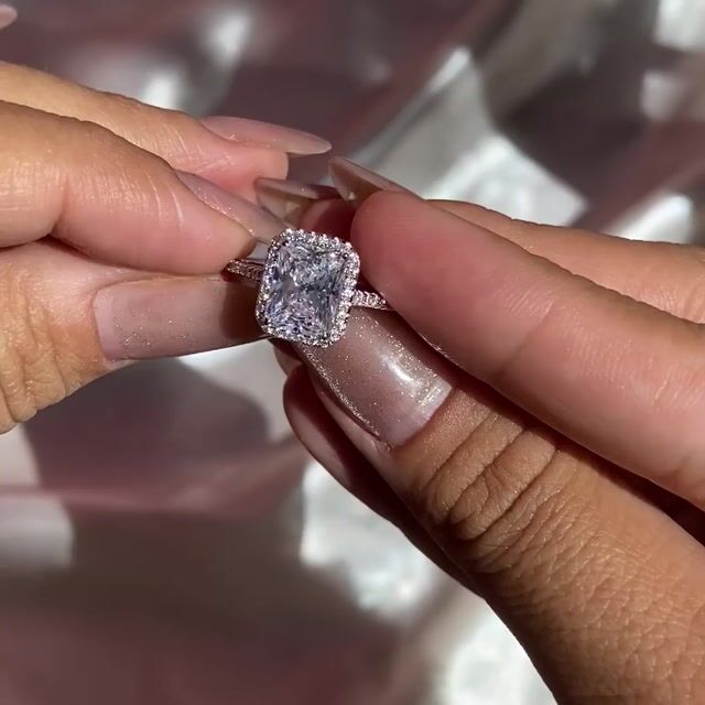 Video de Anel Maitê · Prata 925 · 3ct · Solitário · Halo