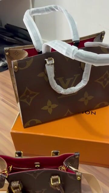 Video de BOLSA-IMPORTADA-LV-ON-THE-GO-MODELO-GRANDE-COURO-LEGITIMO