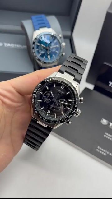 Video de TAG Heuer Carrera 44mm - AÇO/MOSTRADOR PRETO - SILICONE