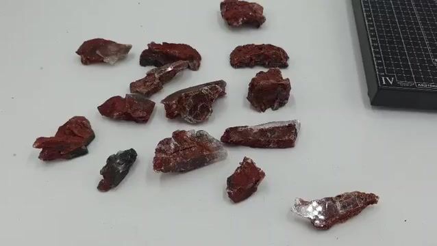 Video de 14 Piezas Ferro Selenita en Bruto | Espécimen 710 g