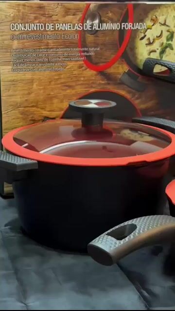 Vídeo de Conjunto de Panelas Neoflam De Chef 4 peças com Revestimento Cerâmico e Indução