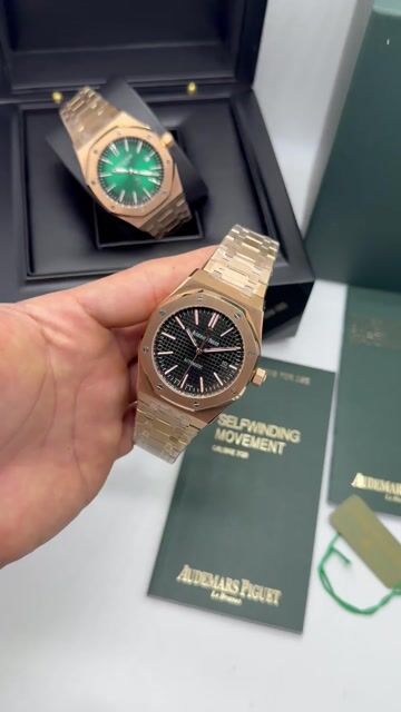 Video de Audemars Piguet Royal Oak 42mm - AÇO ROSE/MOSTRADOR PRETO
