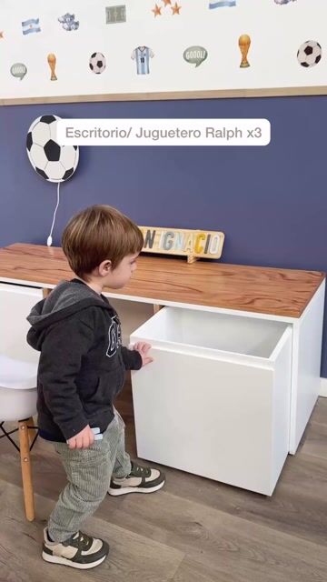 Video de Escritorio/Juguetero Ralph x3- Blanco