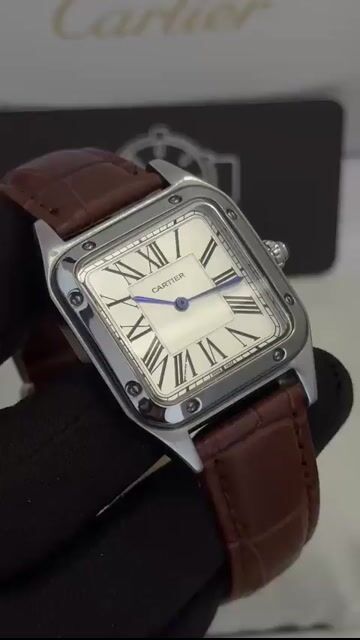 Video de Cartier Panthère 30mm - AÇO/MOSTRADOR BRANCO - COURO