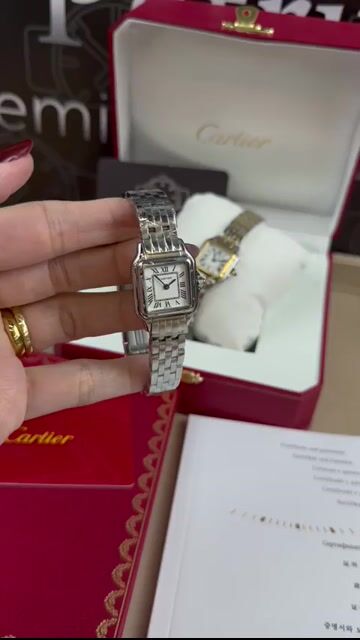 Video de Cartier Panthère 21mm - Aço/Mostrador Branco