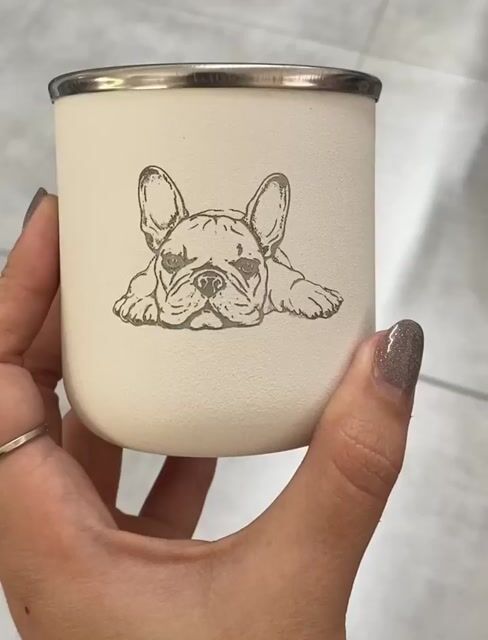 Video of MATE PERSONALIZADO ACERO INOXIDABLE BLANCO - (copia)