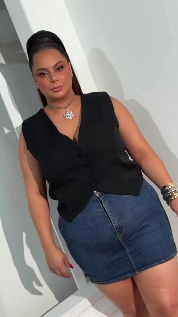 Vídeo de Colete Erika Alfaiataria Plus Size