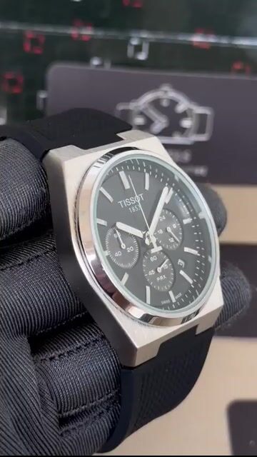 Video de Tissot PRX Chronograph 40mm - AÇO/MOSTRADOR PRETO - SILICONE