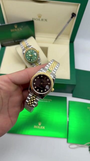 Video de Rolex Datejust - 32mm - Mostrador marrom