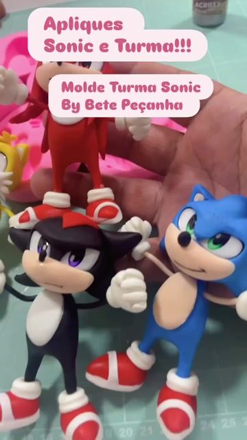 Vídeo de Molde Turma do Sonic by Bete Peçanha
