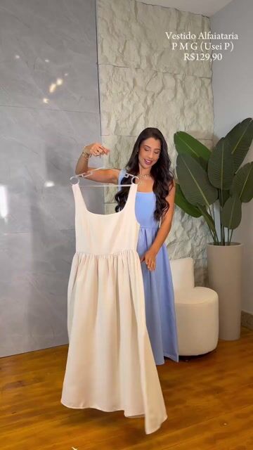 Vídeo de Vestido Alfaiataria Midi Laço (1571)