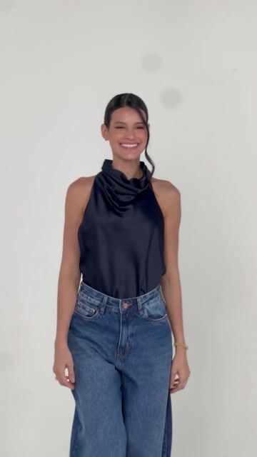 Vídeo de BLUSA DE CETIM BRENDA