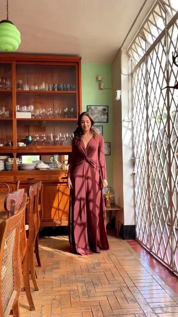 Vídeo de VESTIDO BÁRBARA MLH MARROM