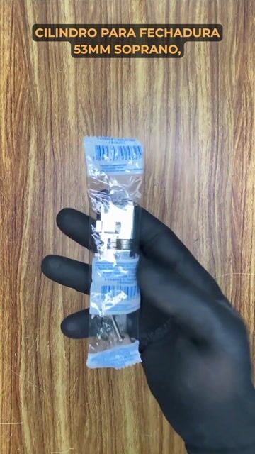Vídeo de Cilindro de Fechadura 53mm PY ZA/ZA Latão Cromado 2 Chave - SOPRANO