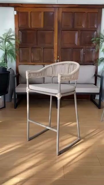 Vídeo de BANQUETA RIO EM ALUMINIO E CORDA NÁUTICA