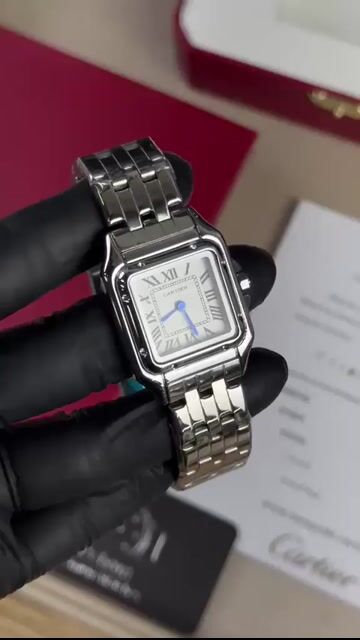 Video de Cartier Panthère 27mm - AÇO/MOSTRADOR BRANCO