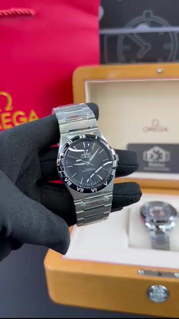 Video de Omega Constellation 40mm - AÇO/MOSTRADOR PRETO