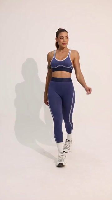 Video de Conjunto Canelado Importado Azul