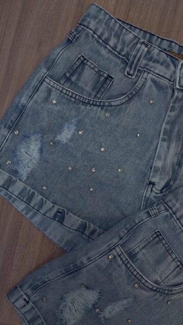 Vídeo de SHORTS JEANS PEDRARIA