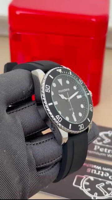 Video de Mondaine 32902G0MVNI1 42mm- AÇO/MOSTRADOR PRETO - SILICONE