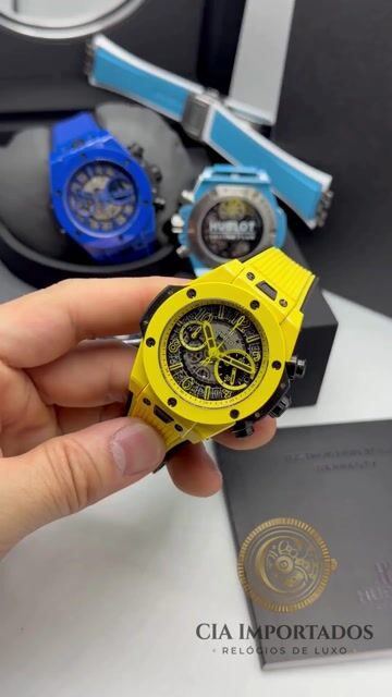 Vídeo de Big Bang Relógio Premium Amarelo Masculino | CIA IMPORTADOS