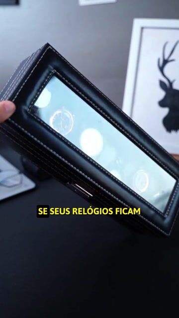 Vídeo de Porta Relógios Premium Caixa Maleta Organizadora 6 Lugares - Elegância e Proteção