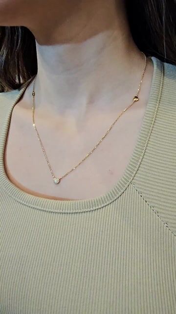 Video de Collar Oro 18k 3 Corazones Regulable 40-45cm 3.2 Gr Oi-c2220