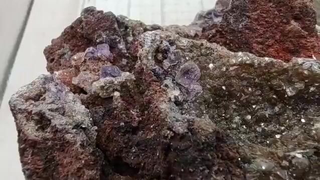 Video de 2 Piezas Fluorita con Calcita | Espécimen Masivo 1.84 kg