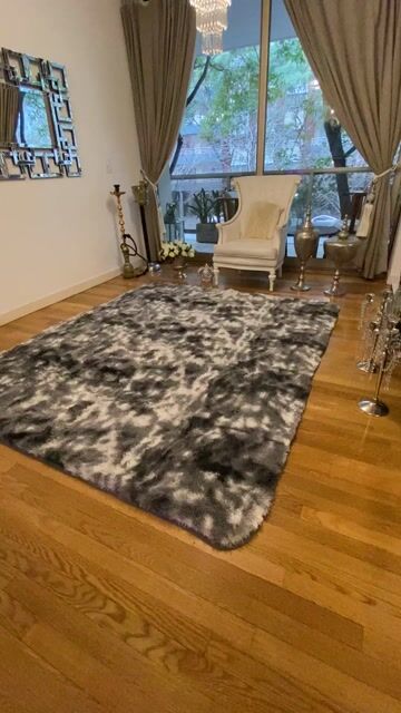 Video de Alfombra Gris Matizado Pelo Largo 2x2.90