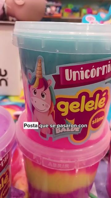 Video de Gelele Slime Unicornio Balde 457G