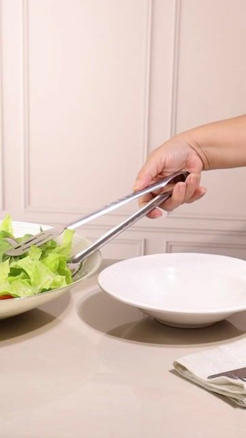 Vídeo de Pegador Inox 27cm Salada Churrasco Hambúrguer Cabo Longo Aime Store