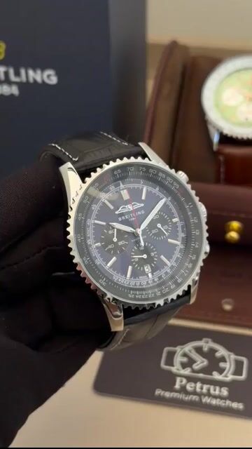 Video de Breitling Navitimer 47mm - AÇO/MOSTRADOR AZUL - COURO