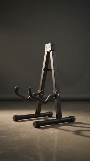 Video de Soporte Plegable Para Guitarra De Aluminio Regulable Antideslizante Gs4j