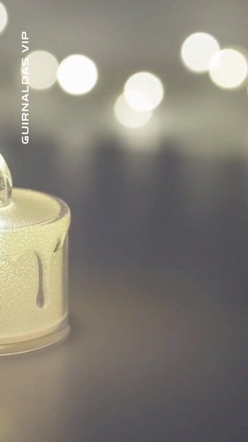 Vela LED decorativa con luz llama pilas incluidas