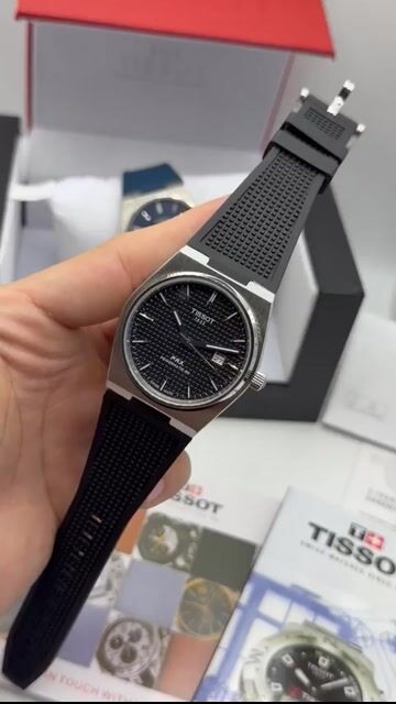 Video de Tissot PRX Powermatic 40mm - AÇO/MOSTRADOR PRETO - SILICONE