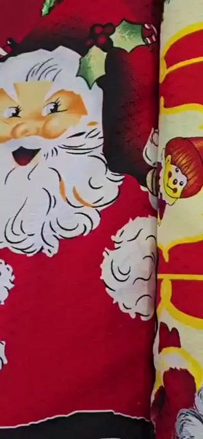 Vídeo de Tecido Atoalhado Jacquard Natal 1,50m Largura 100% poliéster