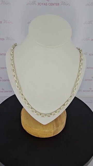 Video de Collar Cadena Plata 925 Forcet Hueca 50 Cm 13 Gramos C2169